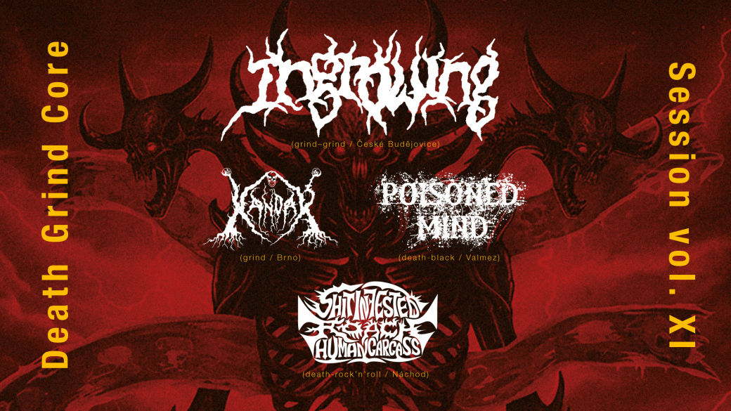 V M-klubu bude ze stěn padat omítka: Death Grind Core Session vol. XI