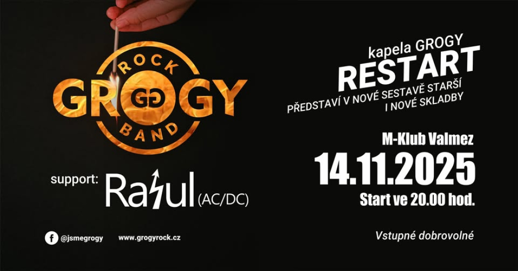 M-klub rozezní Grogy + Rahul
