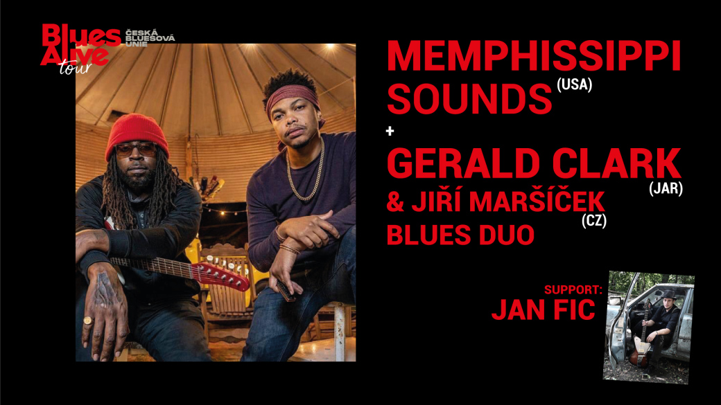 Memphissippi Sounds feat Cameron Kimbrough + Gerald Clark & Jiří Maršíček Blues Duo