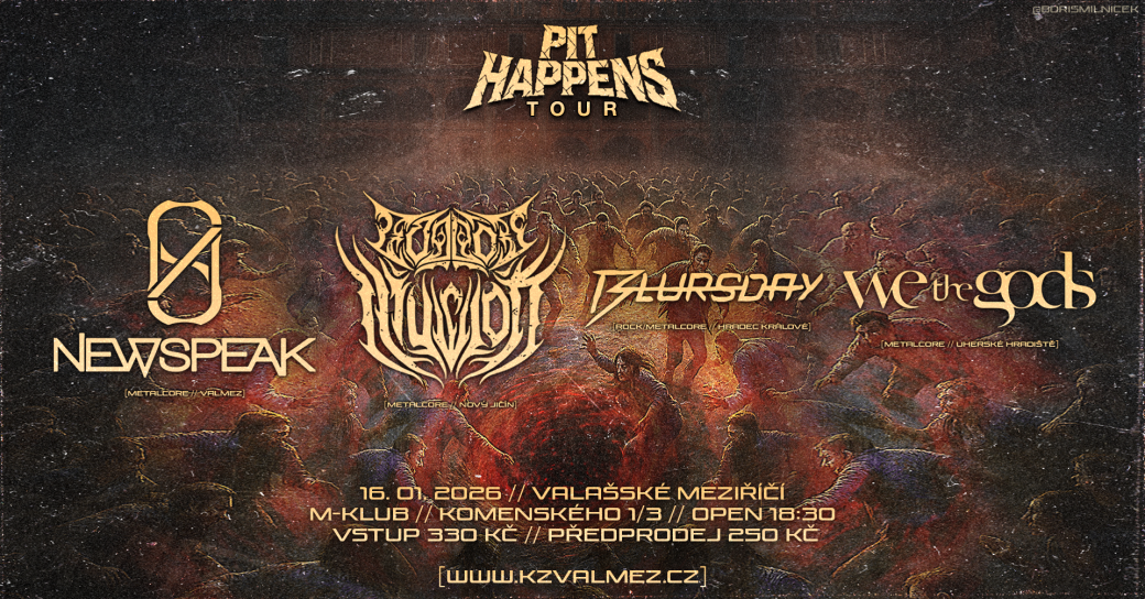 M-klub přivítá metalovou párty Pit Happens Tour