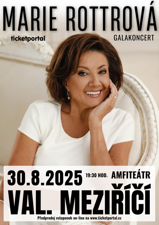 Letní galakoncert Marie Rottrové v meziříčském Amfiteátru