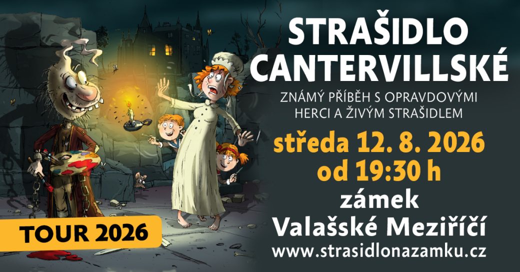 Strašidlo Cantervillské se zjeví v meziříčském Amfiteátru