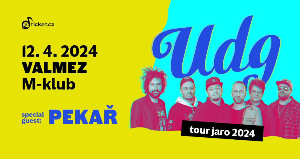 Tour jaro 2024. Do M-klubu dorazí kapely UDG a Pekař