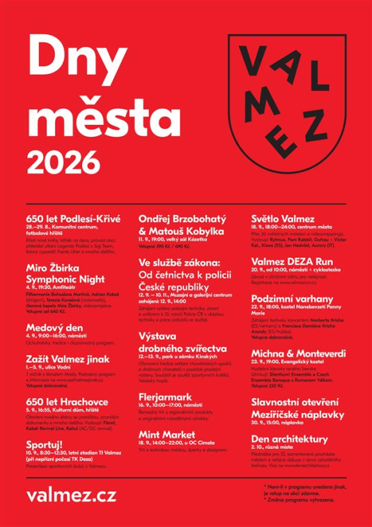 Dny města Valašského Meziříčí klepou na dveře