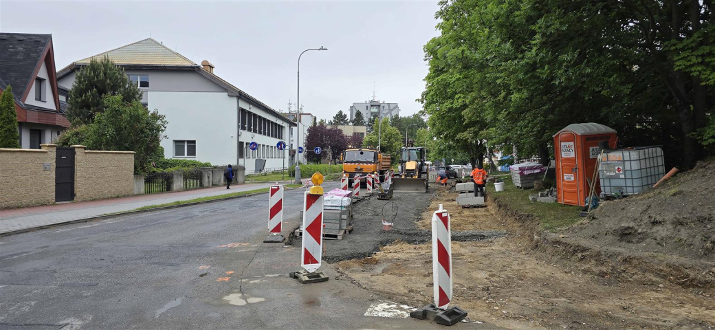 Město buduje nové zastávky MHD