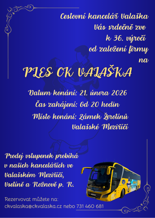 Jubilejní ples CK Valaška