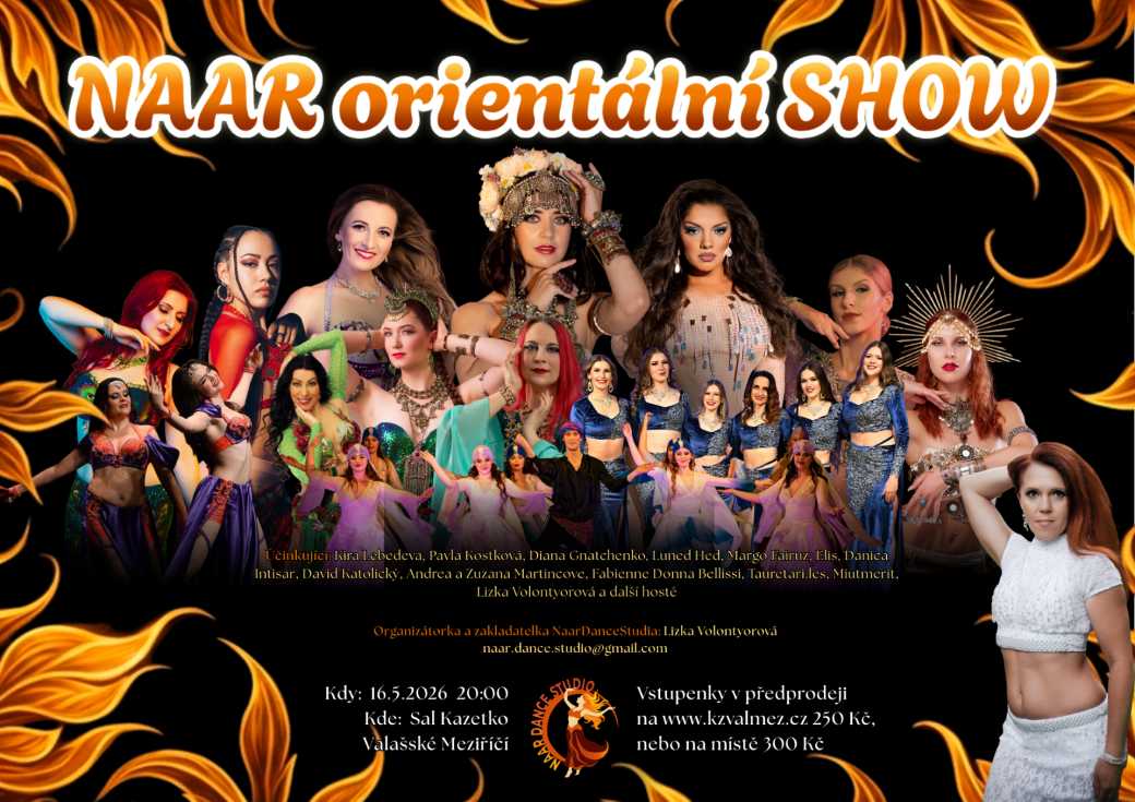 Velký mezinárodní festival orientálních tanců Naar oriental show