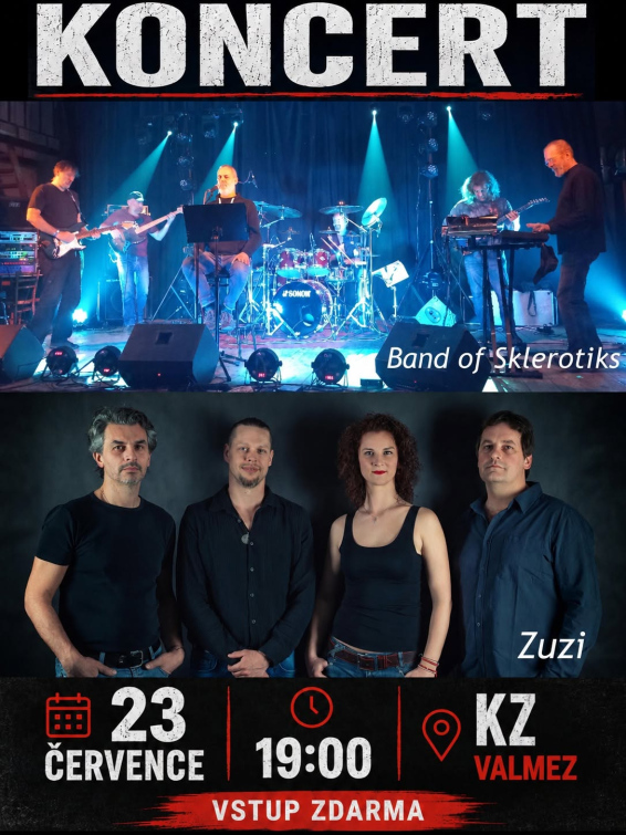 ZUZI & Band of Sklerotiks. Dvě kapely, jedna valašská scéna a večer plný rocku!  
