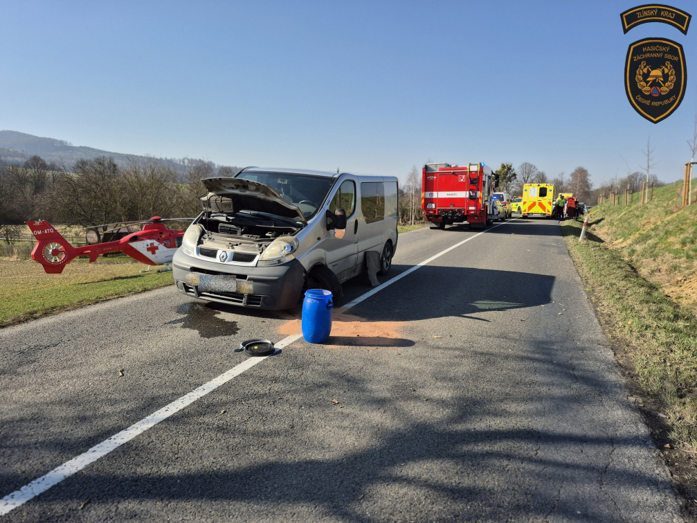 Dopravní nehoda u obce Branky zaměstnala všechny složky IZS