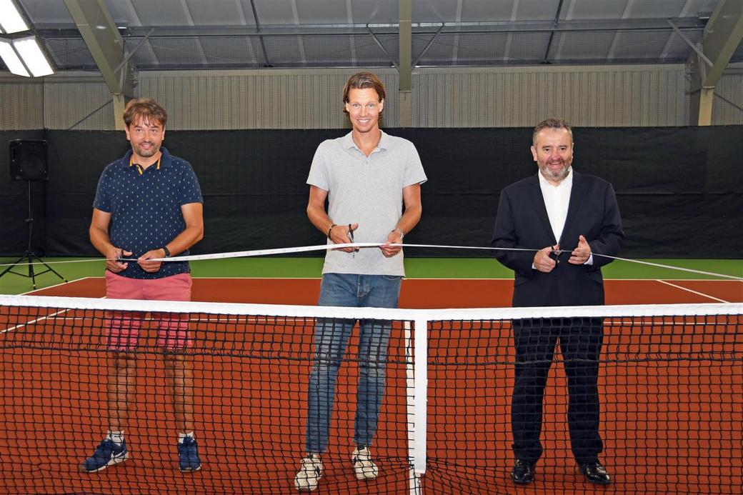 Tomáš Berdych otevřel novou tenisovou halu