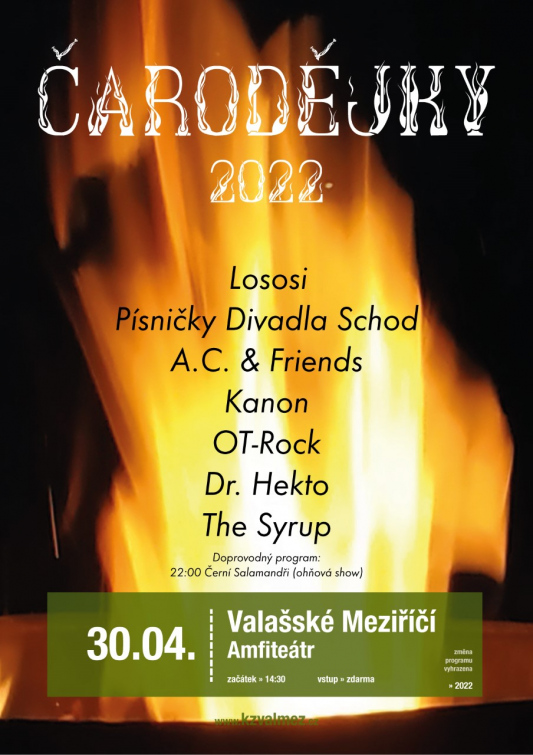 V sobotu vypukne ve ValMezu čarodějnická hudební  show: Čarodějky 2022 
