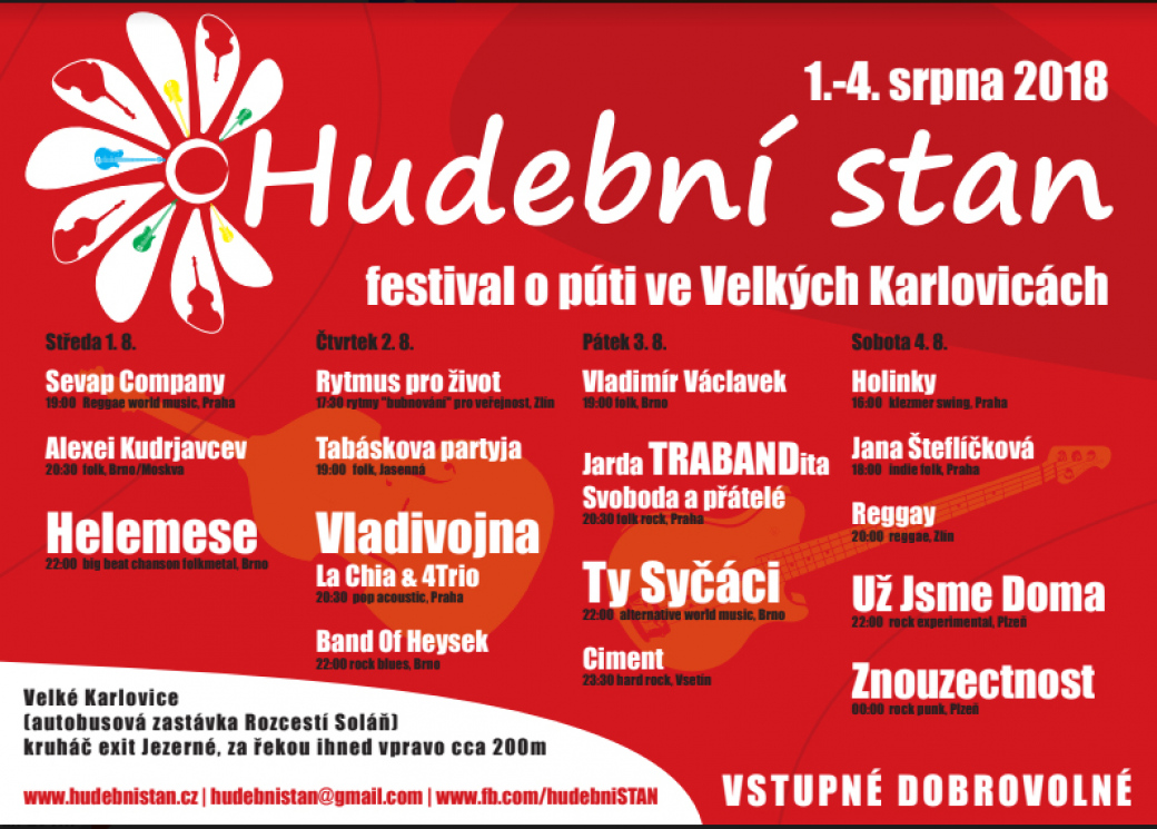 Festival HUDEBNÍ STAN o půti ve Velkých Karlovicích