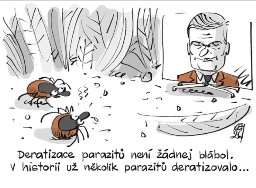 Úředníci jsou paraziti k deratizaci a novináři chátra, řekl Turek. Motoristům to nevadí