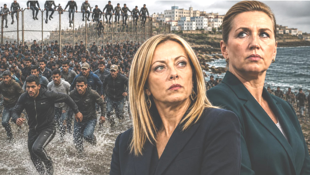 Jejich hodnoty v Evropě nechceme. S pozdravem Giorgia a Mette, pustily se premiérky do migrantů