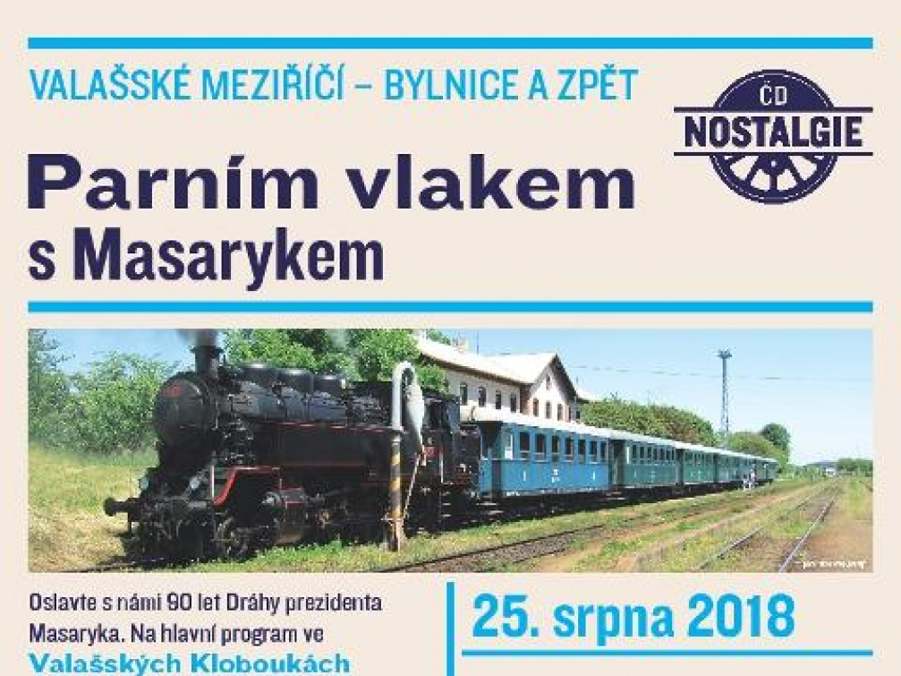Lidé se mohou projet historickým vlakem s prezidentem Masarykem