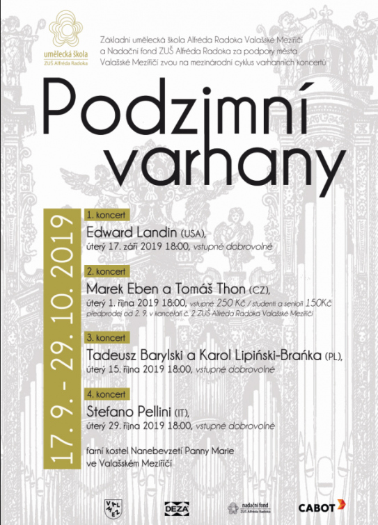 Marek Eben hostem festivalu Podzimní varhany