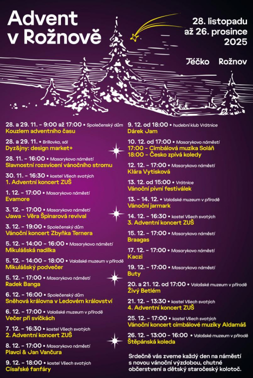 Místostarosta Gross: Rožnov připravil bohatý adventní program, nenechte si ho ujít