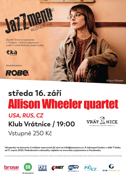 Allison Wheeler quartet 16. září ve Vrátnici