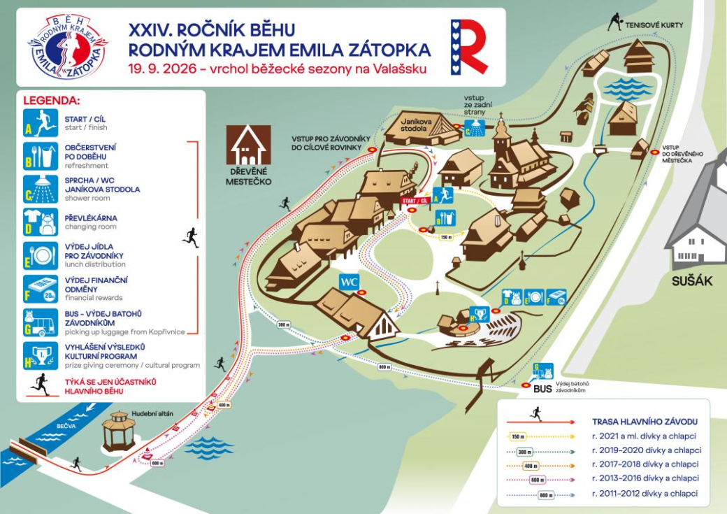 24. ročník Běhu rodným krajem Emila Zátopka spustil registrace