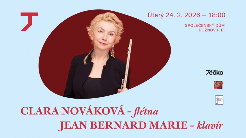 Koncert flétnistky Clary Novákové a klavíristy Jeana Bernarda Marie