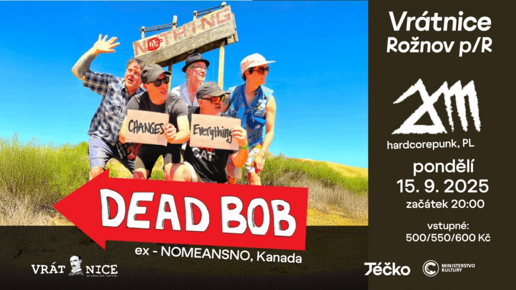 Nová kapela Johna Wrighta Dead Bob míří do Rožnova