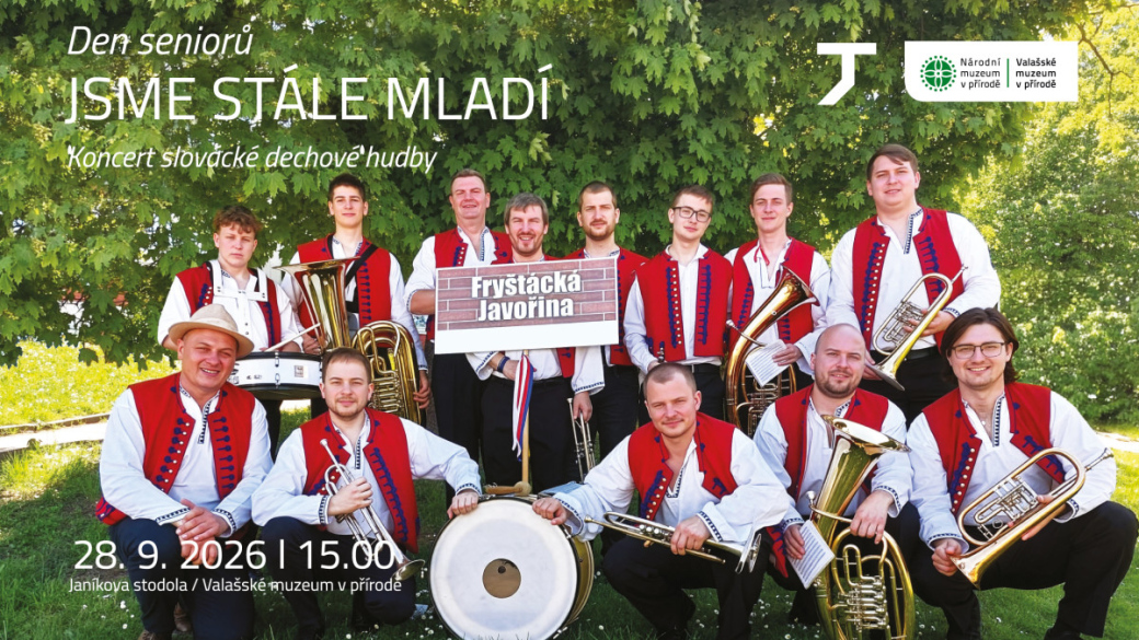„Jsme stále mladí“ – koncert krojované dechové hudby Fryštácká Javořina