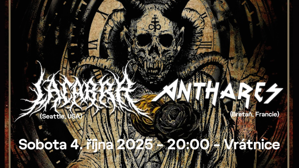 Deathmetalový koncert, kde Seattle potkává Bretaň: Lacabra (USA) a Anthares (F)