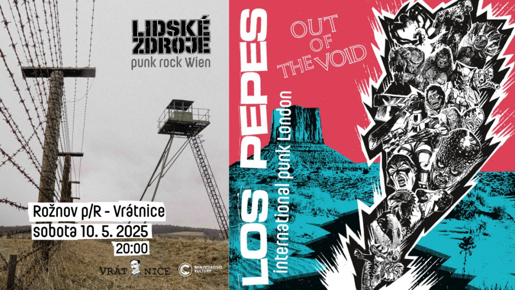 Vrátnicí bude znít punk. Los Pepes (UK) a Lidské Zdroje