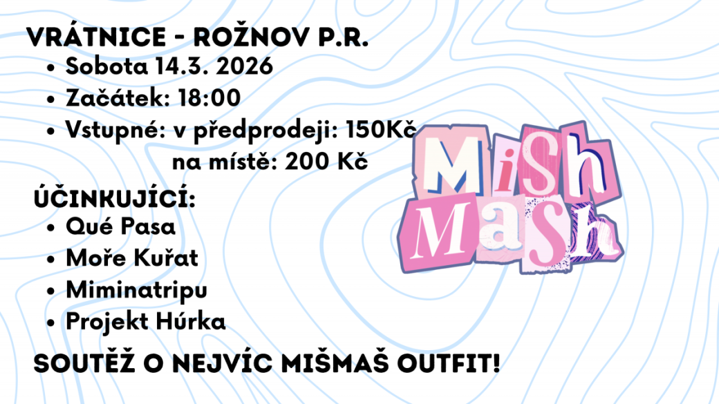 V Rožnově proběhne festival mladých kapel Mish Mash #2