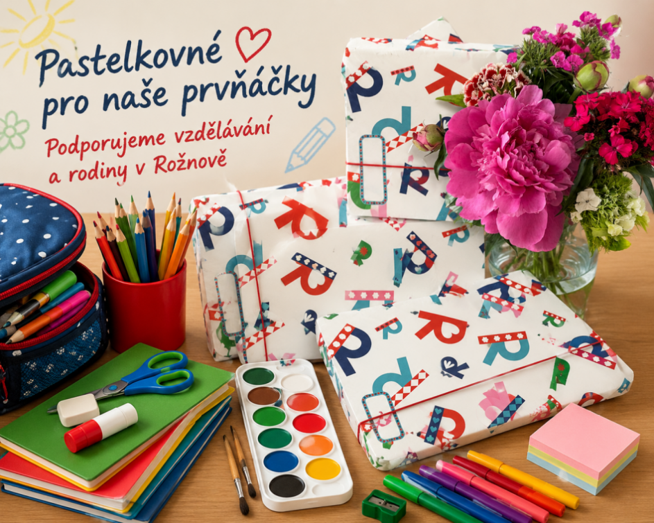 Rožnov podpoří budoucí prvňáčky: Rodiny získají tisícikorunové „pastelkovné“
