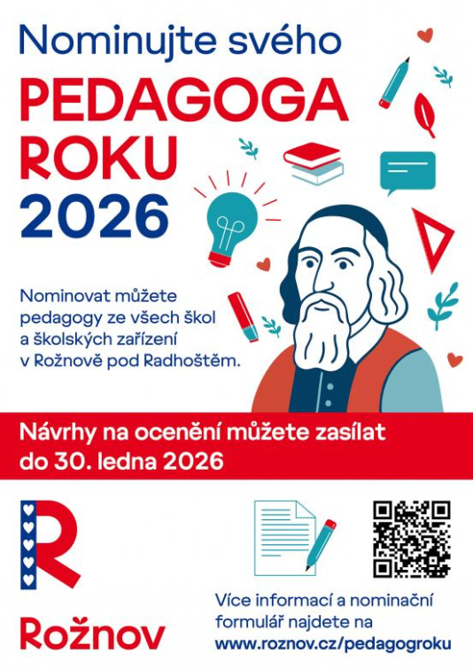 Starosta Kučera vyzývá: Nominujte svého Pedagoga roku 2026