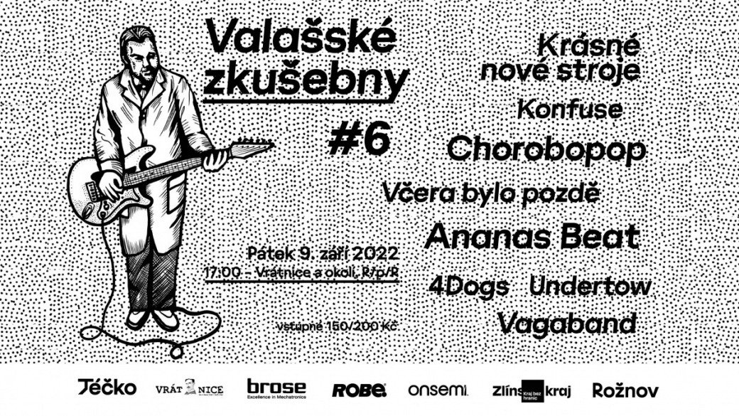 Valašské zkušebny #6. Tradiční festival domácích kapel se dvěma hosty