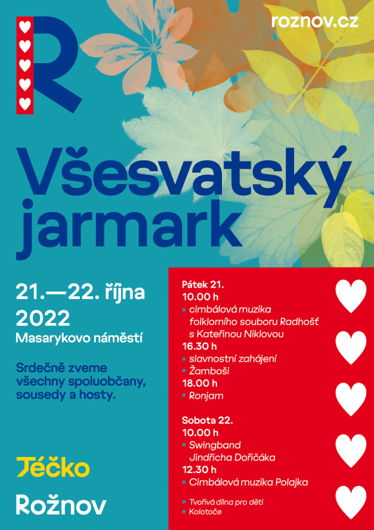 Všesvatský jarmark v Rožnově láká na tradiční zboží i doprovodný program