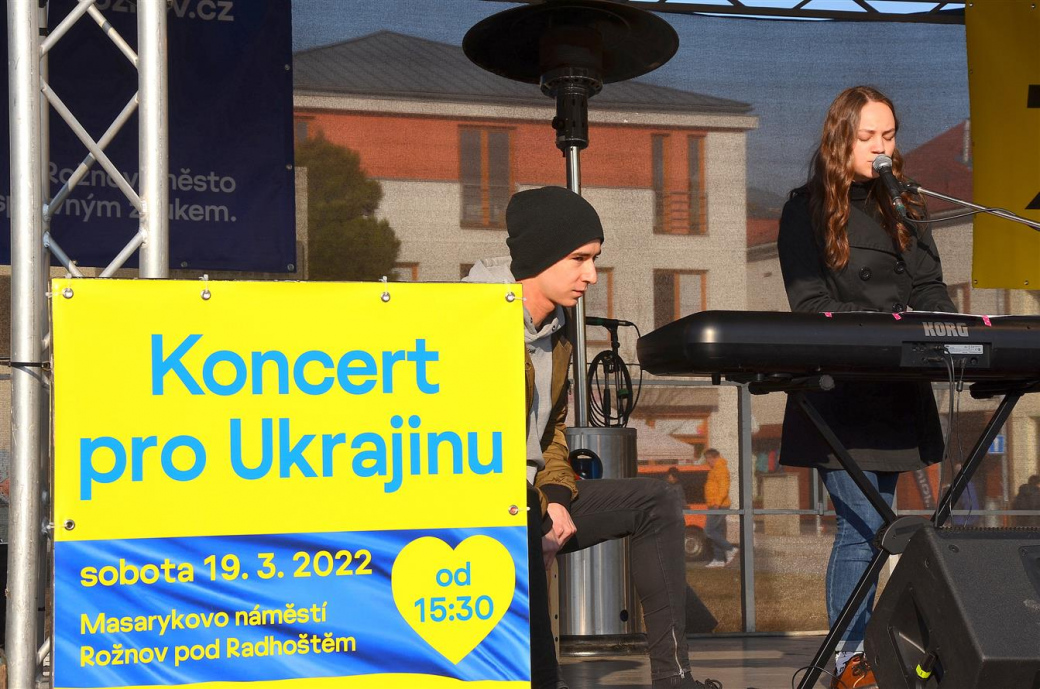 Benefiční koncert pro Ukrajinu vynesl skoro 40 tisíc. Poputují na transparentní účet města 