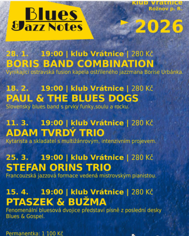 Předplatné na Blues & Jazz Notes 2026
