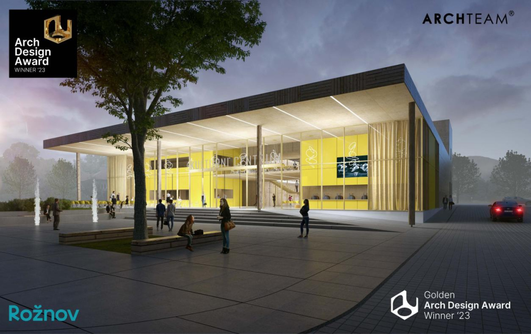 Kulturní centrum v Rožnově p. R. bylo oceněno v mezinárodní soutěži Arch Design Award ´23