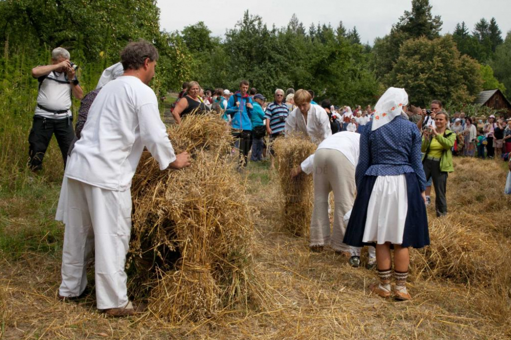 Dožínky ve Valašském muzeu v přírodě