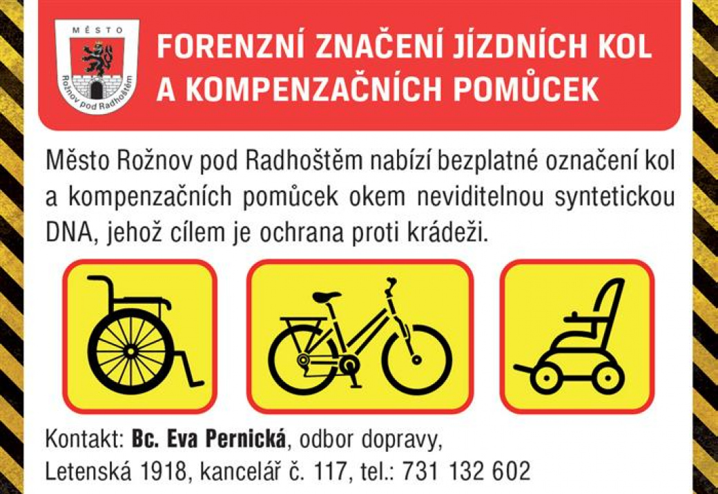 Rožnov nabízí zdarma forenzní označení kola proti krádeži