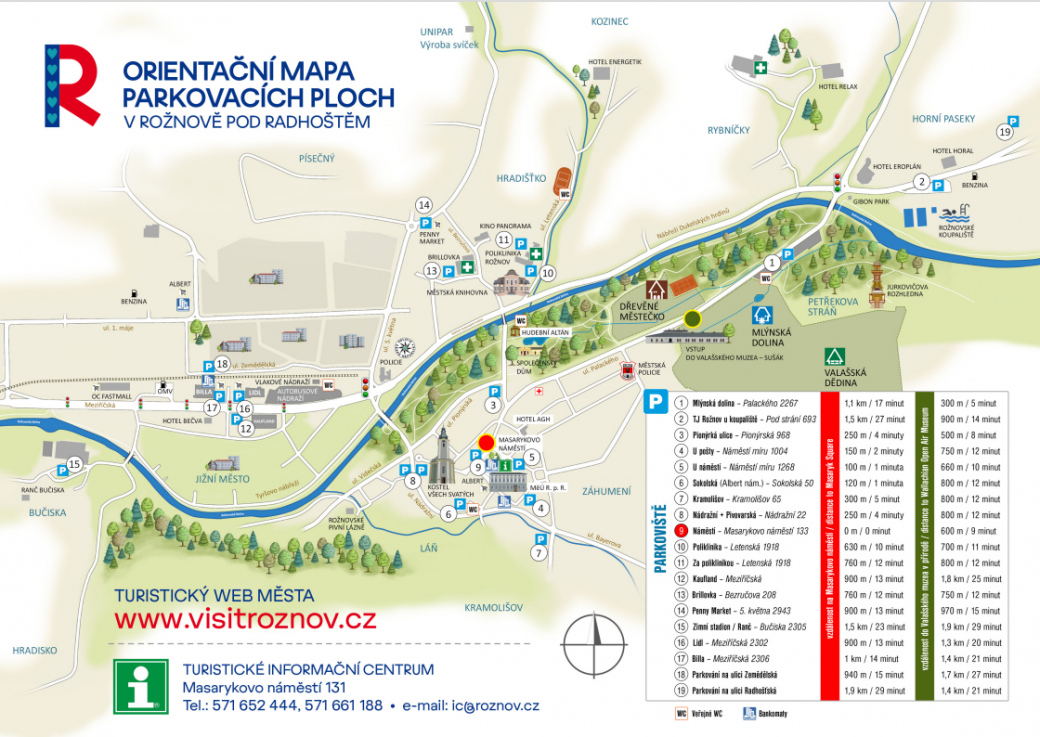 Řidičům s parkováním o velikonočním víkendu pomůže mapka i menší procházka