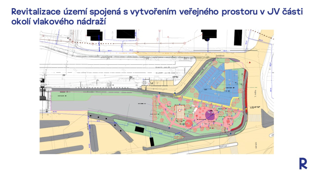 Rožnov plánuje ambiciózní investiční akce a opravy ve veřejném prostoru nádraží