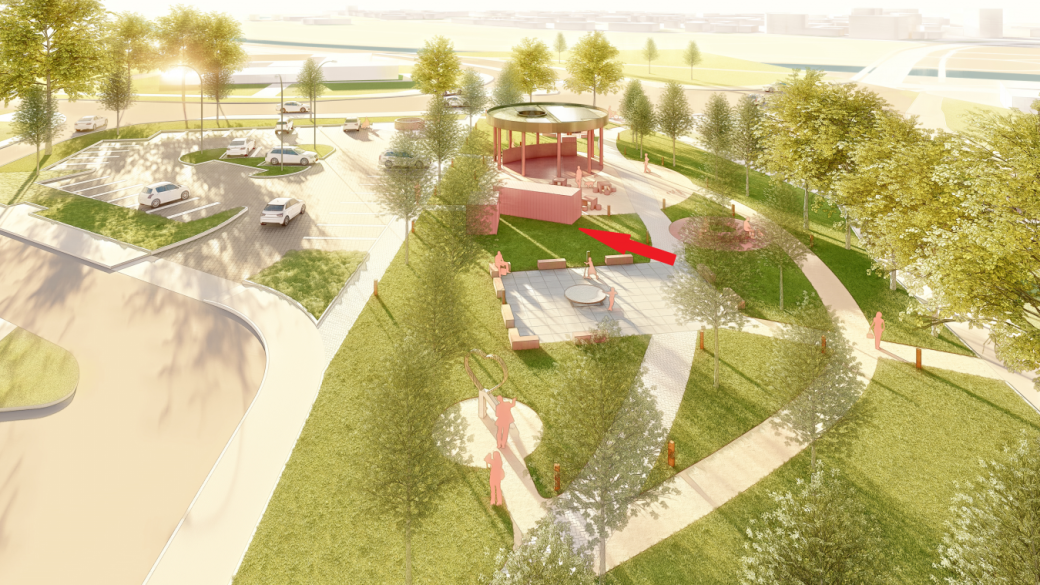 Modernizovaný rožnovský přednádražní prostor nabídne zázemí pro prodej i služby 