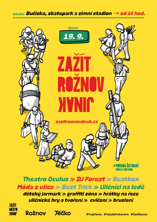 V Rožnově proběhne sousedský festival Zažít město jinak