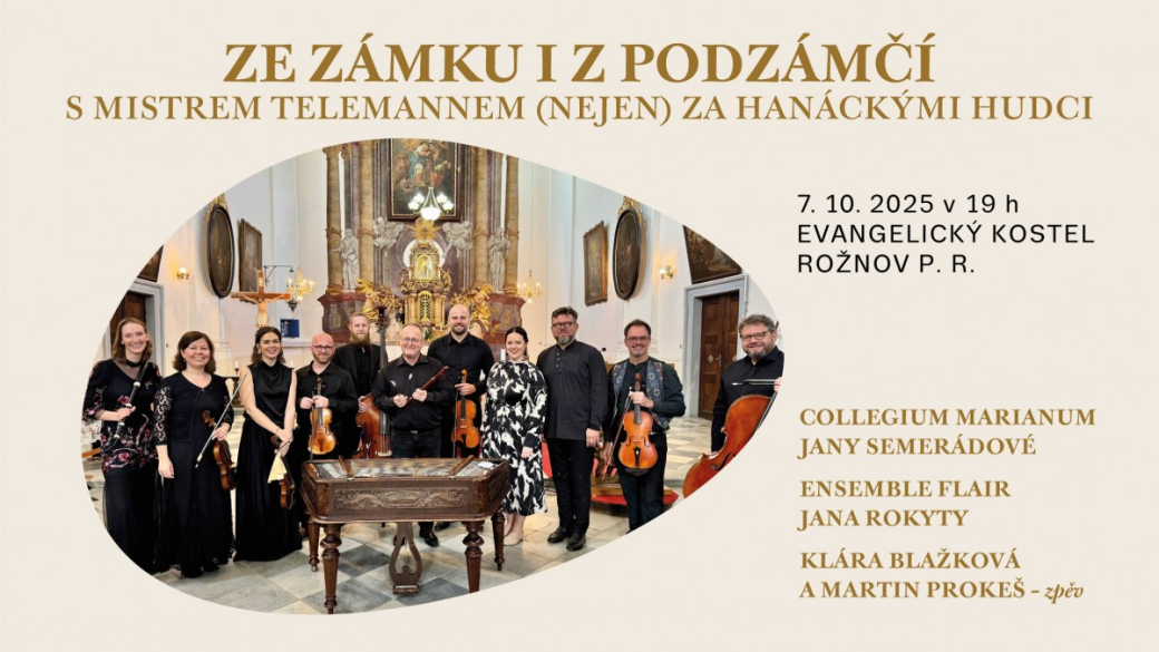 Koncert Collegium Marianum Jany Semerádové a Ensemble FLAIR Jana Rokyty. v kostele