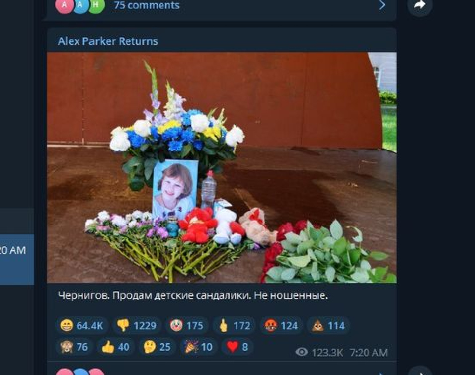 Rusové zabili v Černihivu šestiletou holčičku. Teď se jí vysmívají