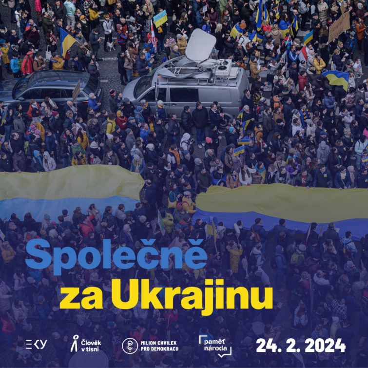Milion chvilek pořádá na Staroměstském náměstí Shromáždění Společně za Ukrajinu