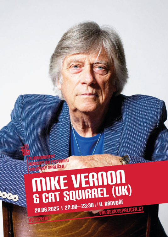 Mike Vernon & Cat Squirrel na Valašském špalíčku 2025: legenda britského blues poprvé v ČR