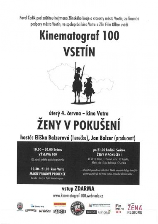 V rámci Kinematografu 100 přijede Eliška Balzerová