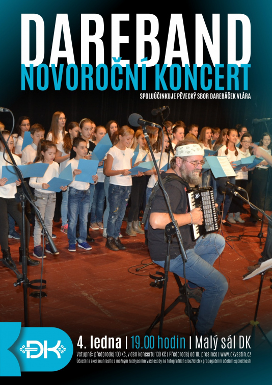 První novoroční koncert v Domě kultury bude patřit Darebandu