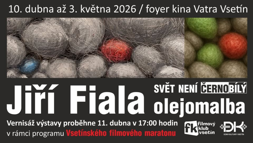 Do foyeru kina Vatra se po čtyřech letech vrací obrazy malíře Jiřího Fialy