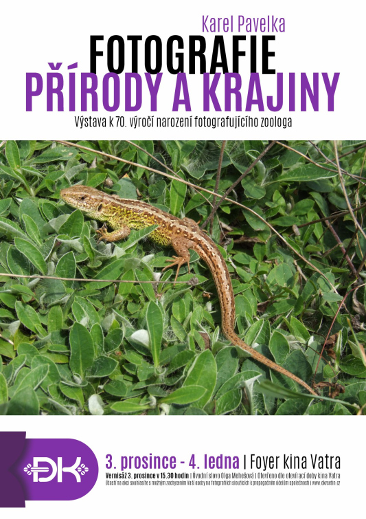 Zoolog a fotograf  Karel Pavelka představí v kině Vatra krásy přírody a krajiny